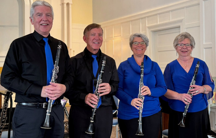 Holiday Concert with Coastal Winds Clarinet Quartet
